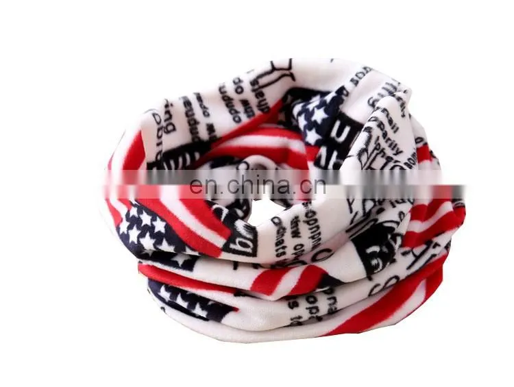wholesale cartoon printed children neckwear loop scarf polar fleece scarf