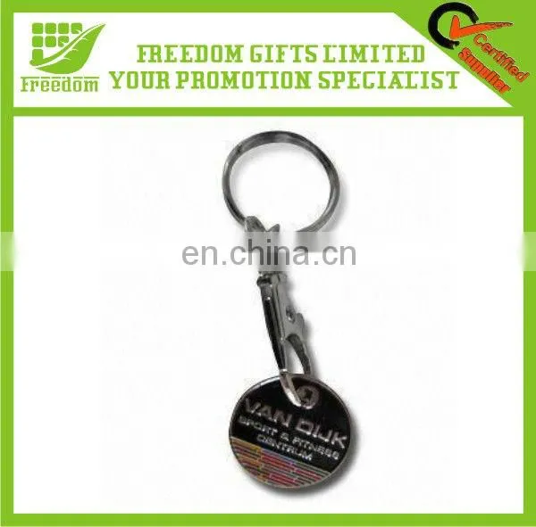 Advertising Customized Metal Trolley Key Ring