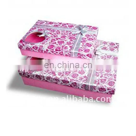 New Arrival ! Promotional printed customized paper box for shoe bag
