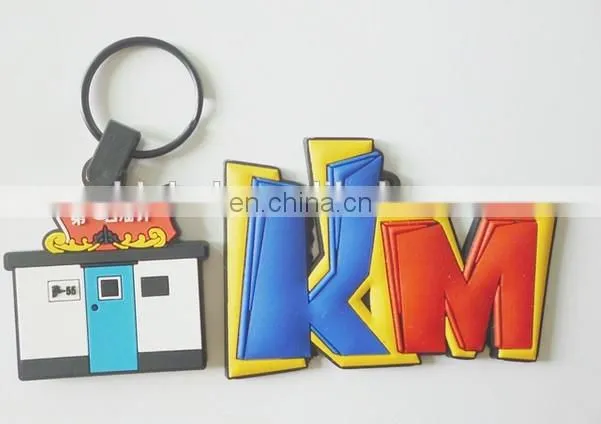 high quality fashion soft custom pvc key chain