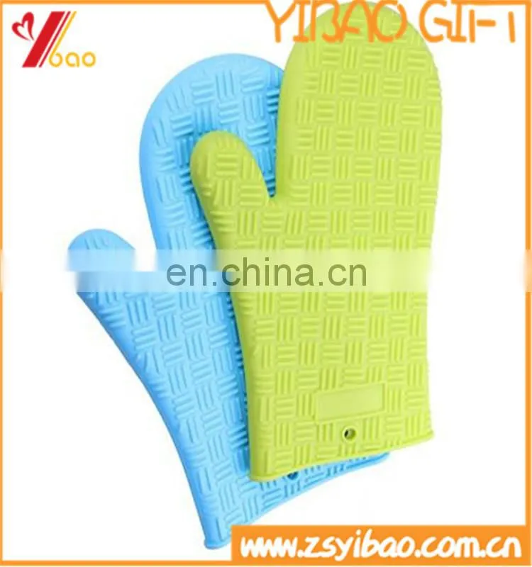 Customize food-grade BBQ heat resistant silicone baking gloves for cooking