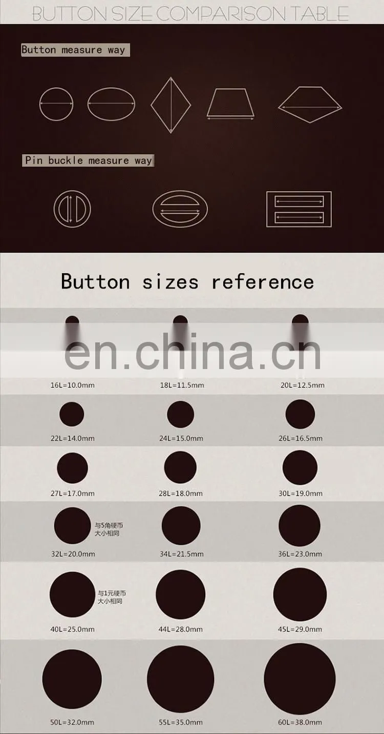 metal zinc alloy round shape sewing button for coat
