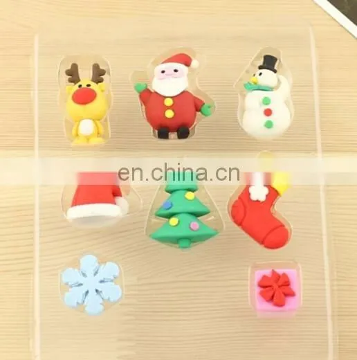 Christmas Eraser Assortment set of 6