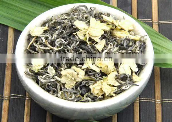 100% organic Jasmine Green Tea ,superior taste jasmine green tea