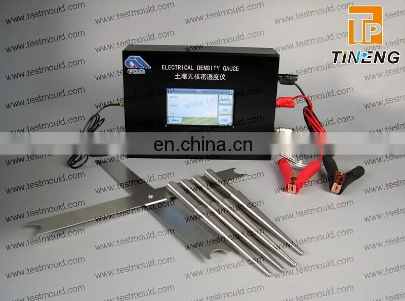 Upgraded Portable automatic soil non-nuclear Electrical Density Gauge (EDG) for soil testing