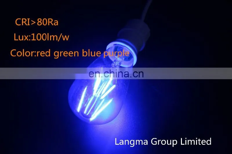 dc 24v RGB filament edison led bulb st64 e27 vintage lamp 12v led 2w/4w/6w/8w