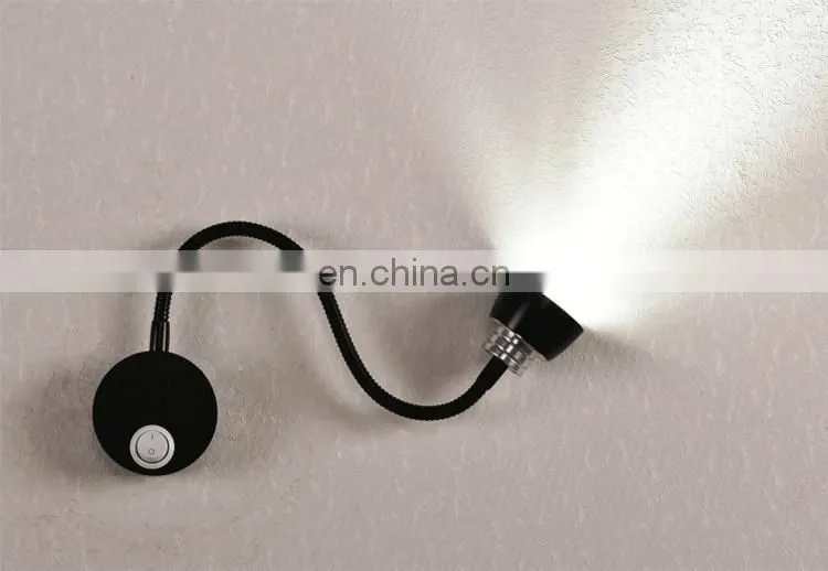 Simple Design 59*21mm Wall Led Lamp With Different Length Hose Space Saving Wall Mounted Led Bed Lamp Eye Protected Lamp