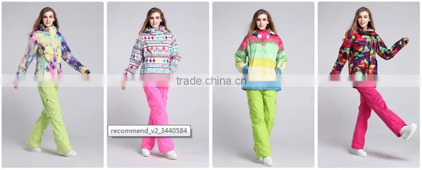 Custom thinsulate winter ski snowboard/winter jackets for women