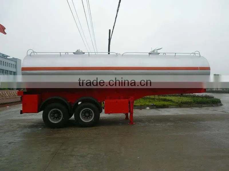 2 axles fuel tank truck trailer