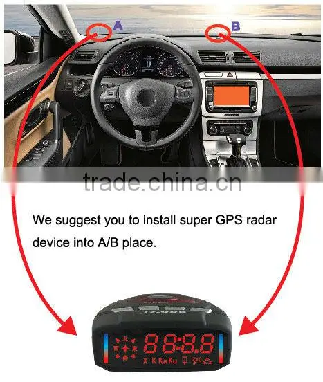 GPS tracker JZ-988 Portable radar detector Original Conqueror