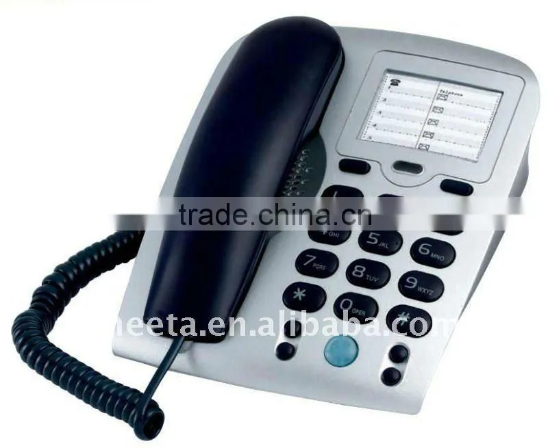 line powered analogue phone with memory function