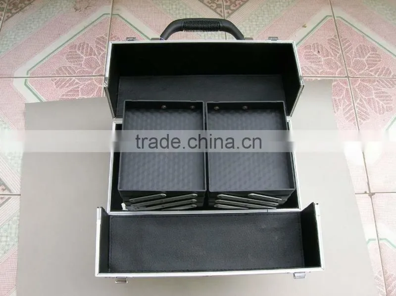 2013 new design aluminium Tattoo Kit Case , cosmetics case with plate inside and compartments size :370*230*270MM