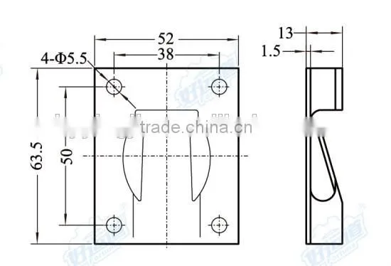 02453 Door holers for truck body parts retainer fitting set