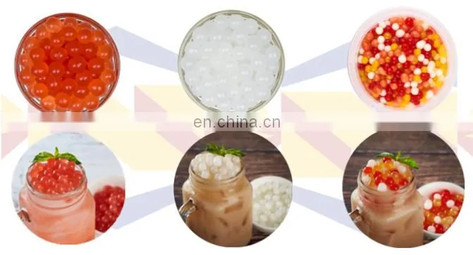 Factory full automatic Tapioca Pearl balls bursting Jelly boba depositing making machine bubble tea popping boba production line