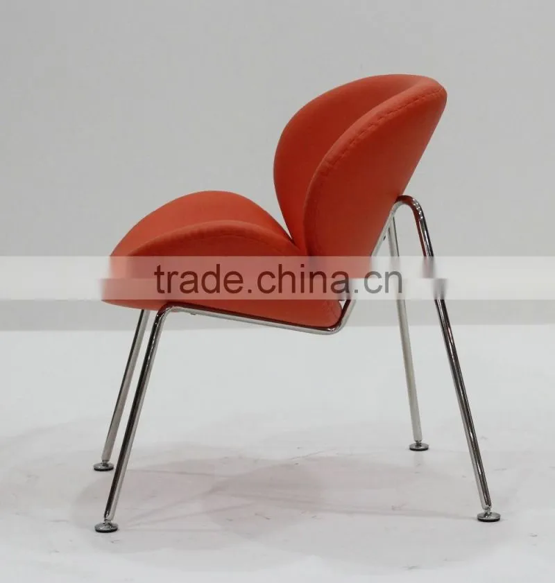 replica fiberglass/plywood stainless steel frame fabric Pierre Paulin Style Orange Slice Chair