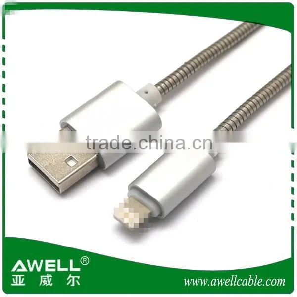 Hot selling steel braided micro usb cable