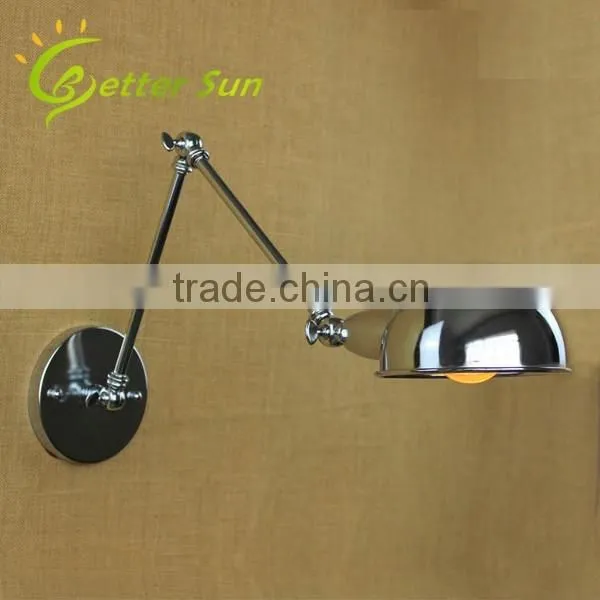 Adjustable Machine Arm Chrome Finished Corridor Wall light for Home