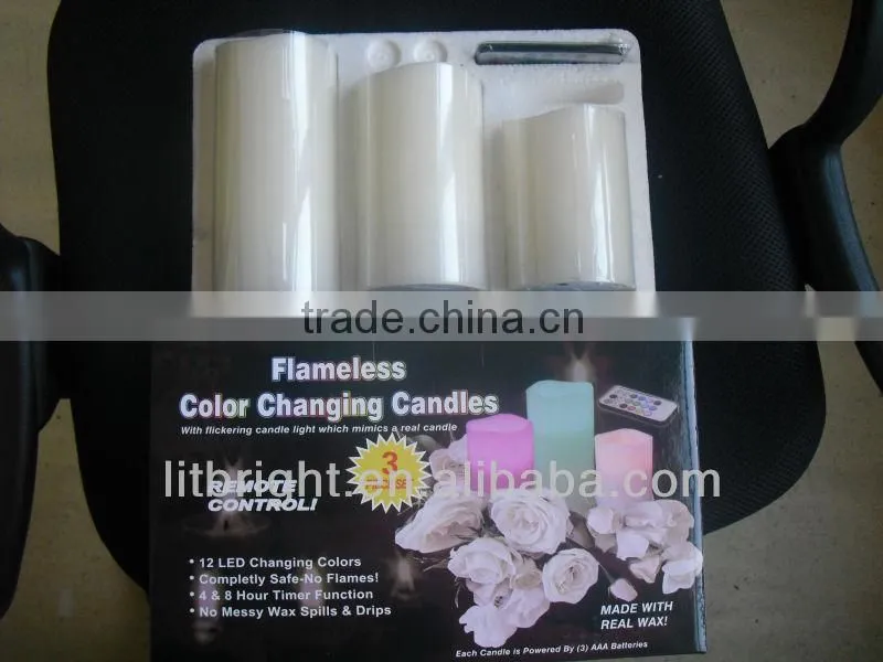 The Remote Controlled Color Changing Wax Candles