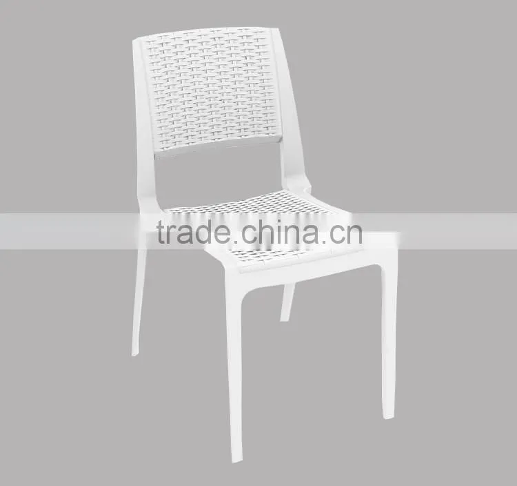 Set Of 4 Simple Fashion Casual Synthetic French Bistro Rattan Chairs Cheap Wicker Rattan Chairs