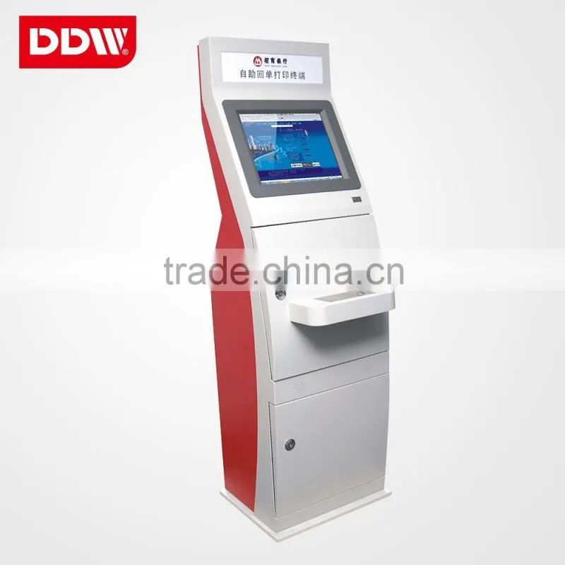 Floor stand indoor application 22 inch payment kiosk touch screen Self Service Terminal