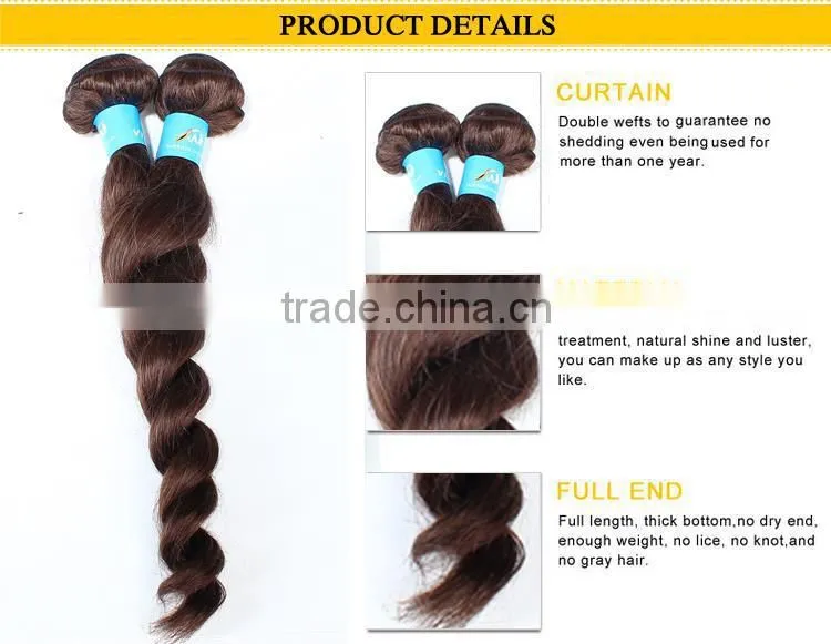 Loose Wave 28 inch virgin remy indian hair weft with competitive cost