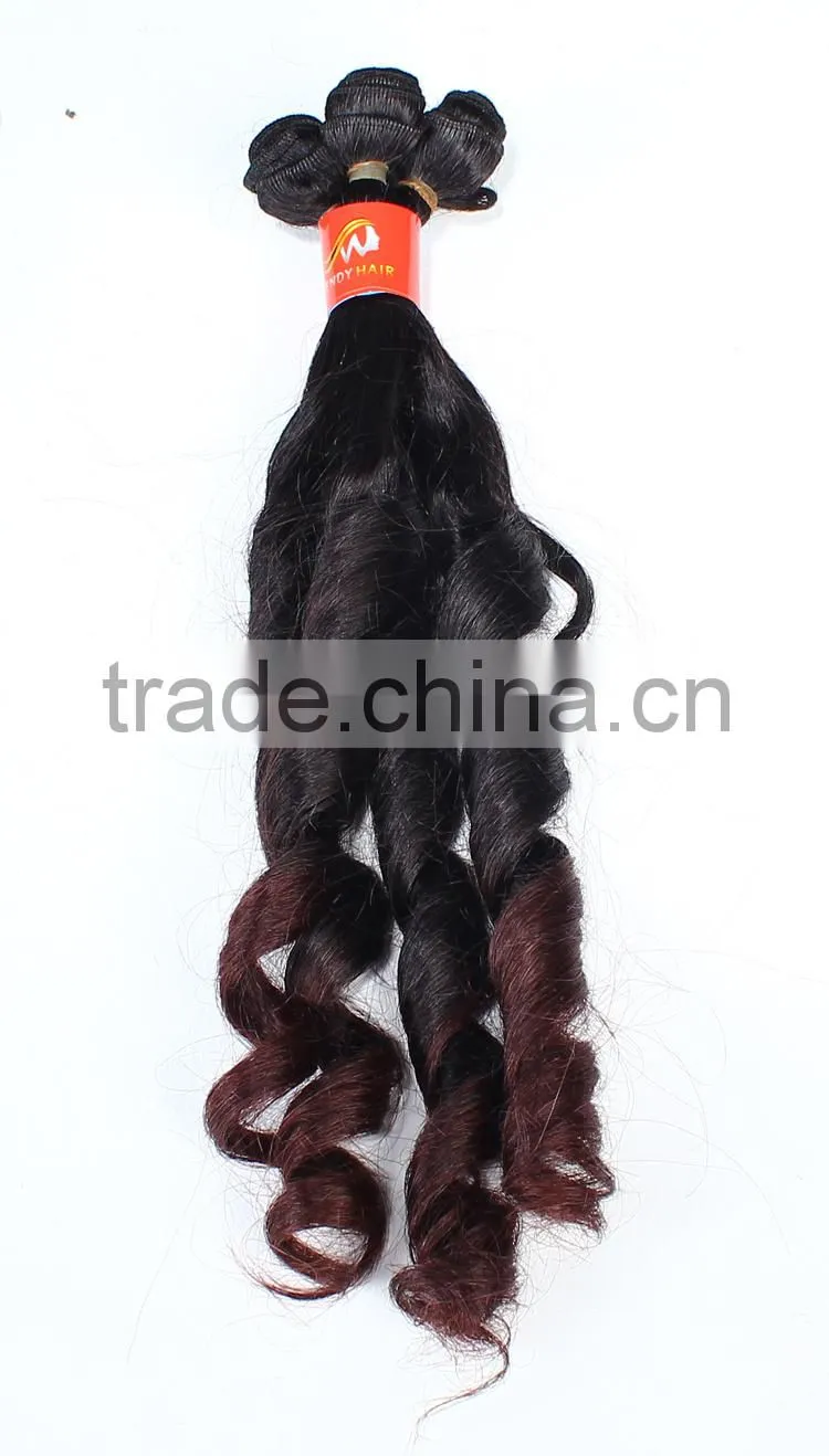 OEM manufacture SPRIAL CURL 100% virgin peruvian human hair