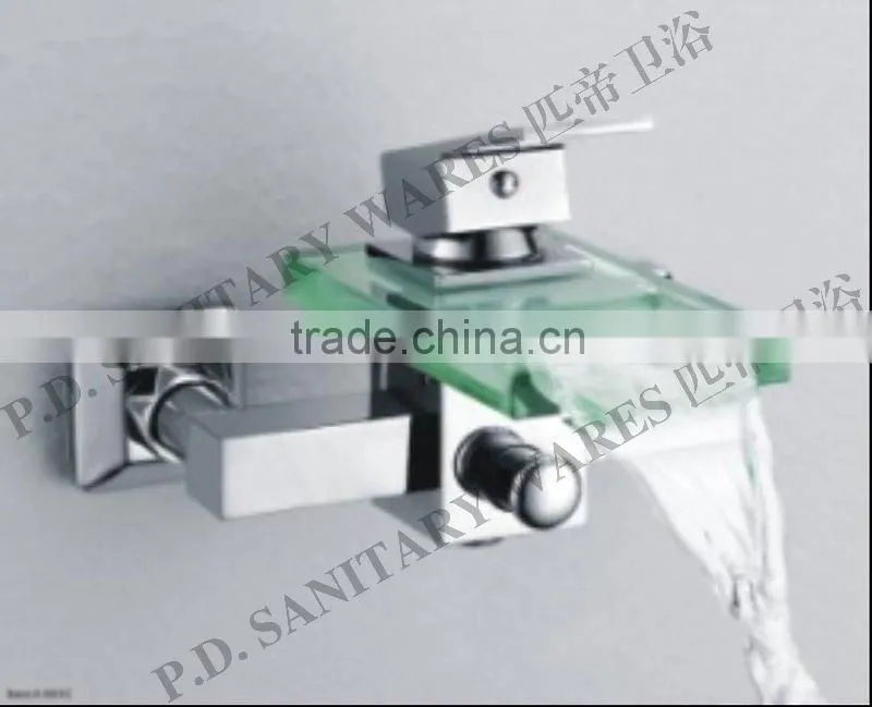 glass waterfall bath faucet
