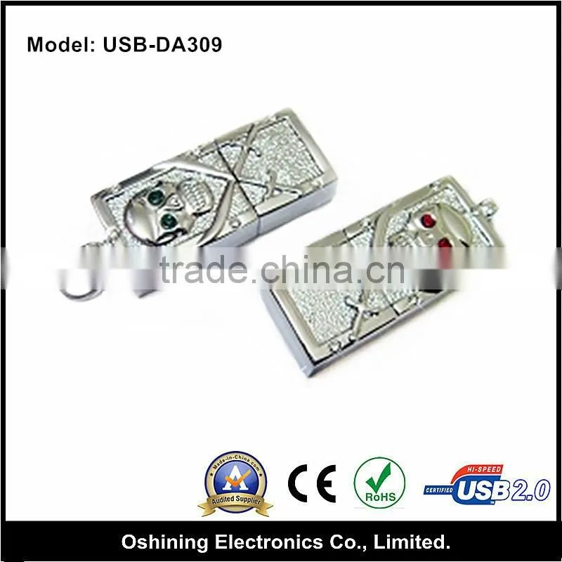 2G golden usb,jewelry usb flash devices(USB-DA309)