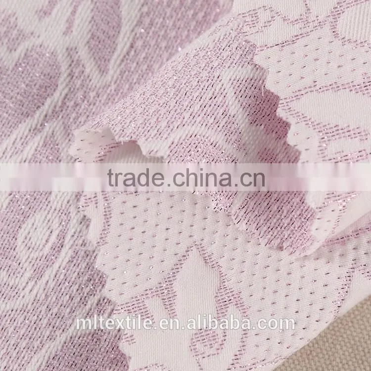 polyester viscose jacquard fabric Woven Jacquard Dress fabric