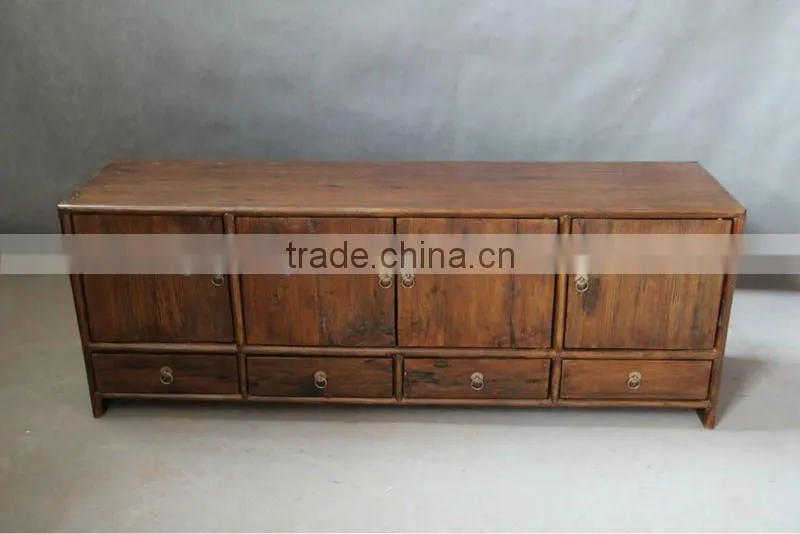 Antique vintage wood furniture tv cabinet