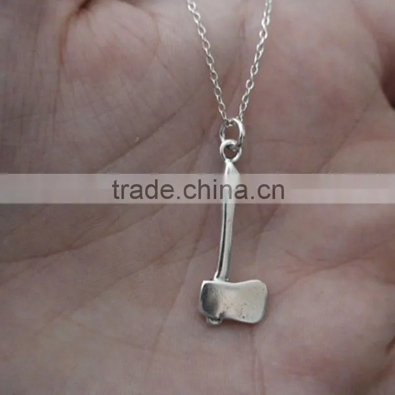 Silver Axe Charm Hunter Jewelry Battle Chopper Axe Necklace 2015