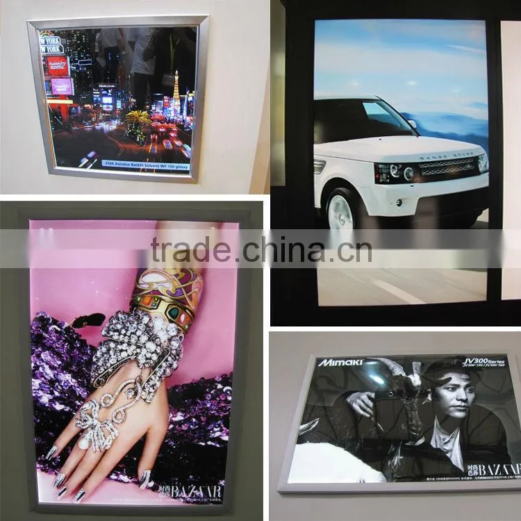 Edgelight led plastic light box PF2 ABS material frame lighting box