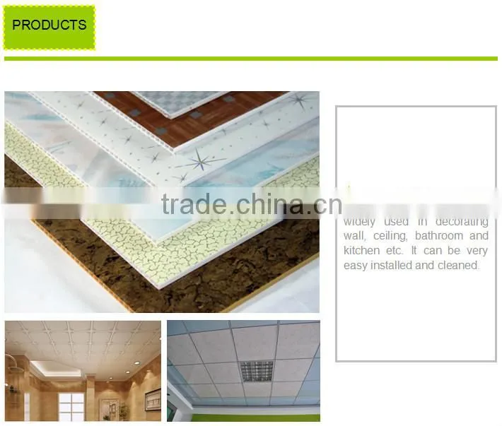 Artistic Lightweight PVC Ceiling Panel