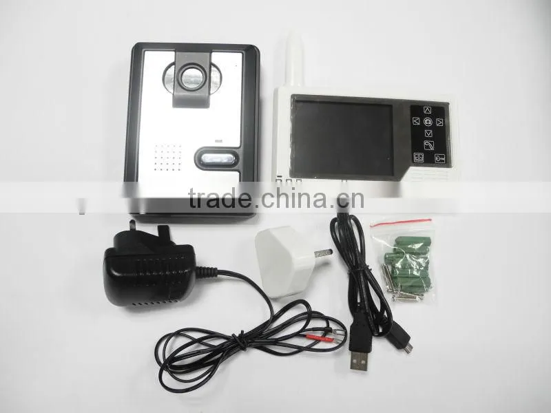 Wireless 3.5 Inch Color Display Multi Apartments Video Intercom System