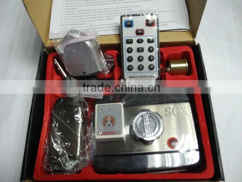 Double cylinder Mute integration brainwave lock support remote contro and smart card PY-EL16