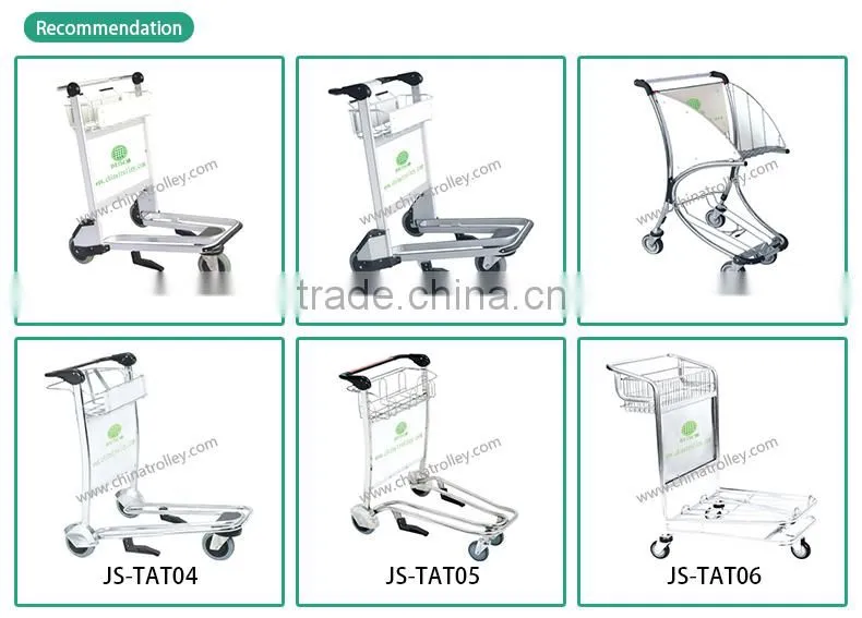 Top sale aluminum hand airport trolley with brake