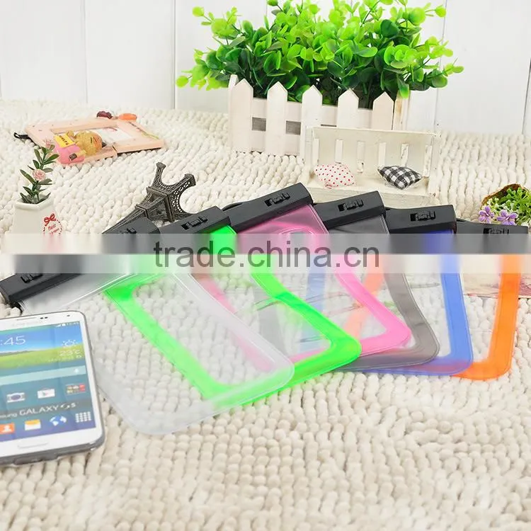 Outdoor swim drift PVC cellphone waterproof bag