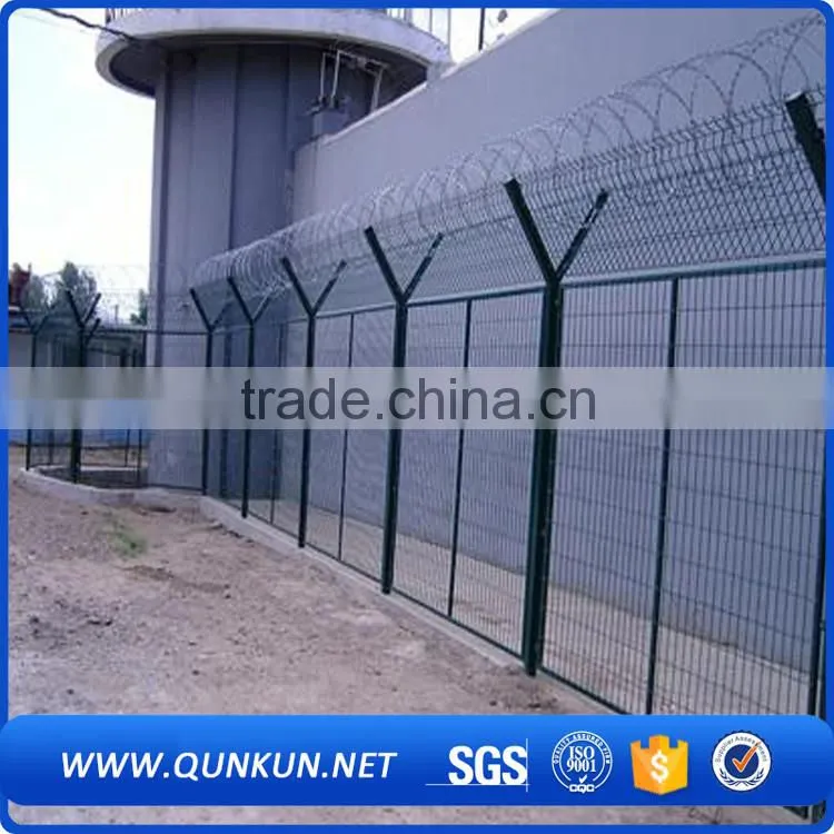 Brand new cheap q195 dipped galvanized 358 welded security fence