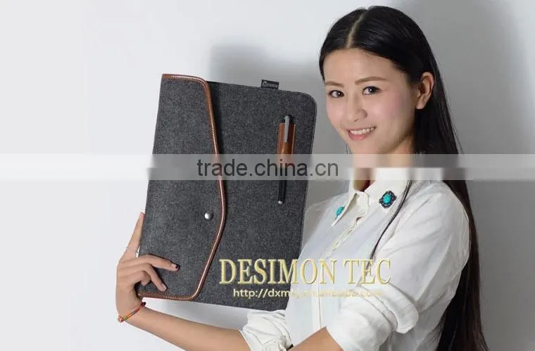 2015 hot new product china supplier felt tablet case for lenovo a5000 fashion case for women multifunction