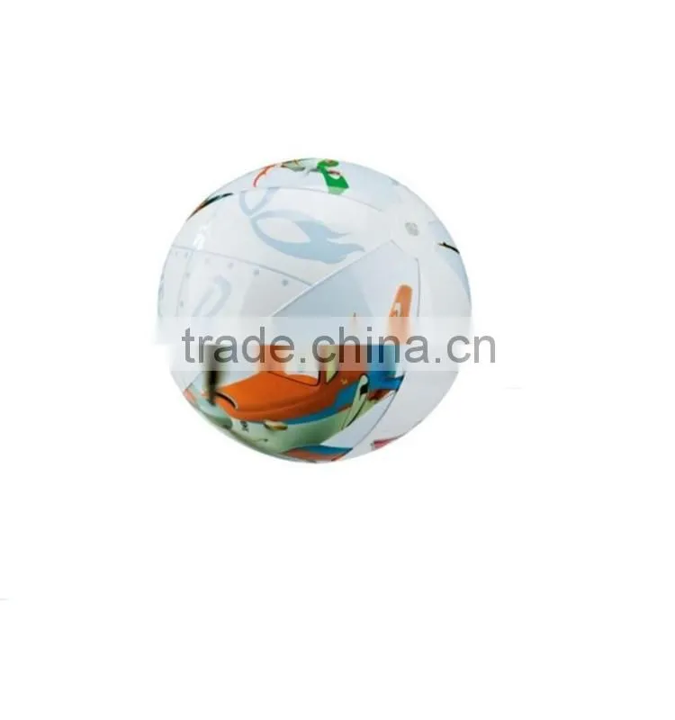 Inflatable transparent beach ball
