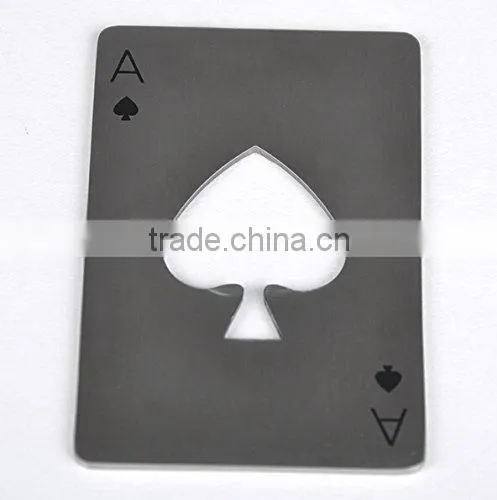 Credit Card Size Casino Poker Shaped Bottle Opener