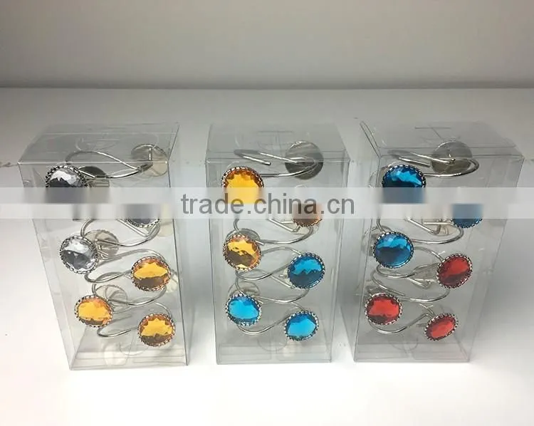 Shower Curtain Hooks/Acrylic shower curtain rings/colorful acrylic rings