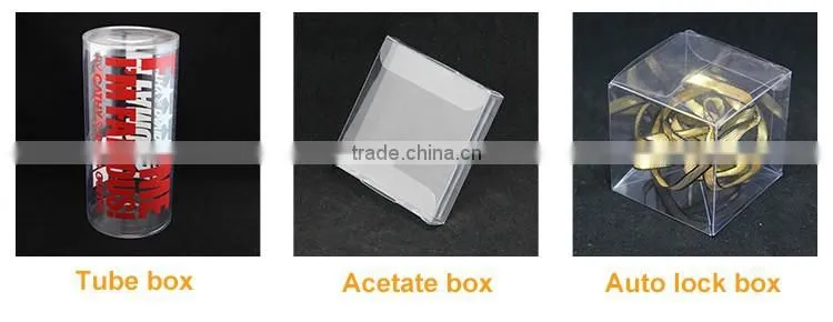 custom small clear pvc box,pvc packaging box