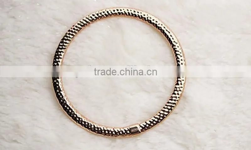 Rose Gold Snack Chain Thin Cuff Bangle Bracelet