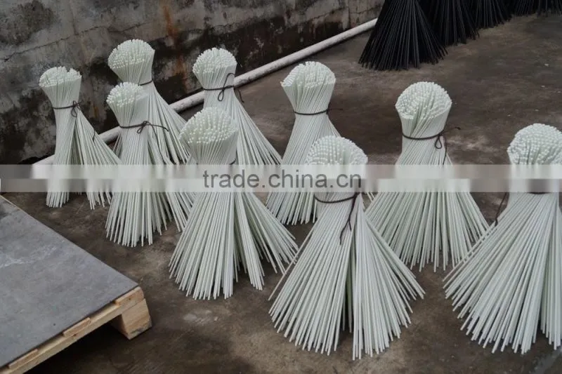 High strength fiberglas sold rods 10mm, solif fiberglass rods