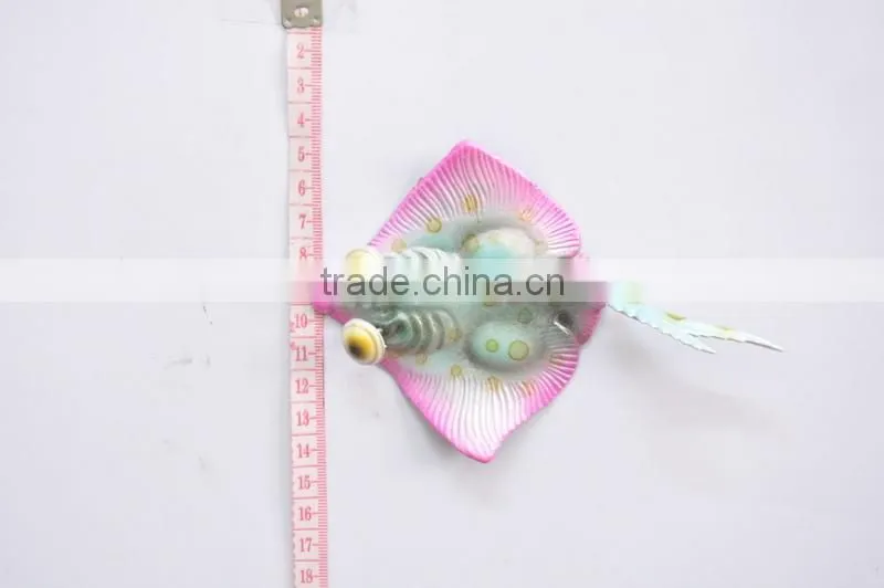 5 inch Pearl Powder Surface Butterfish Decoration Plastic Fridge Magnet