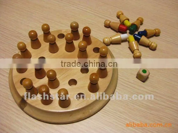 Wooden Memory game/chess for kids