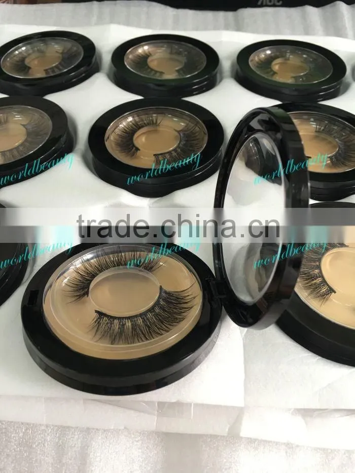 100% siberian luxury mink fur strip eyelashes