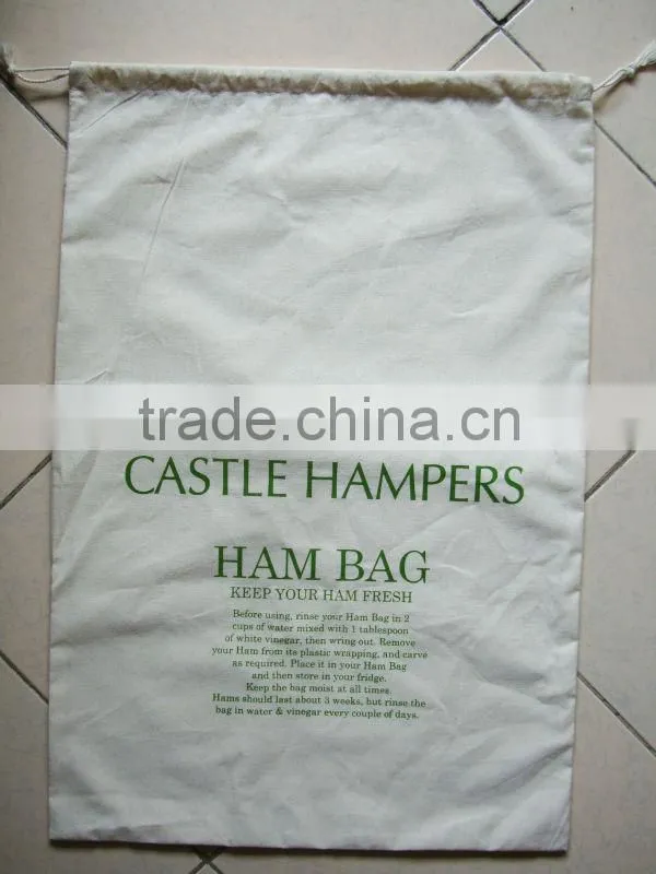 Eco-friendly Germany quality custom wholesale cotton ham bag--design2 chrisco