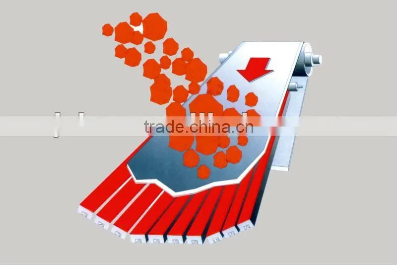 Special rubber material impact cradle using in unloading materical